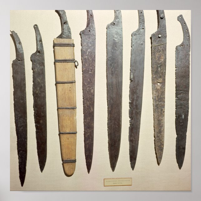 Viking iron blades for swords poster (Front)