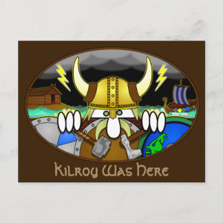 Viking Kilroy Postcard 2