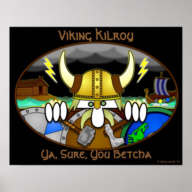 Viking Kilroy Poster (Front)