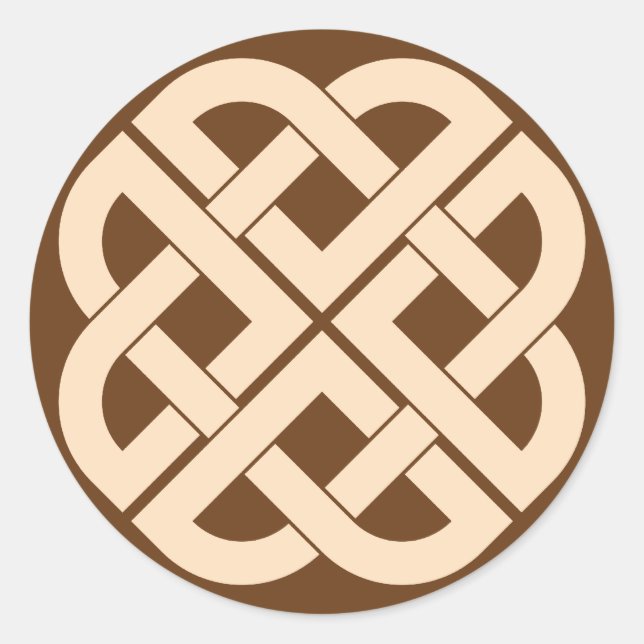 viking knot classic round sticker (Front)