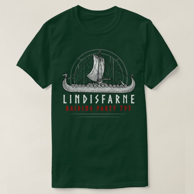 Viking Lindisfarne Raiding Party 793  T-Shirt (Design Front)