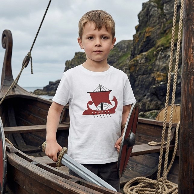 Viking Longship Silhouette Drakkar Ship  T-Shirt (Creator Uploaded)