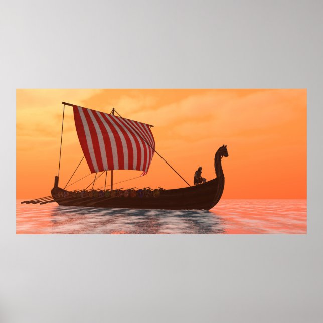 Viking Longship Ventures Poster (Front)