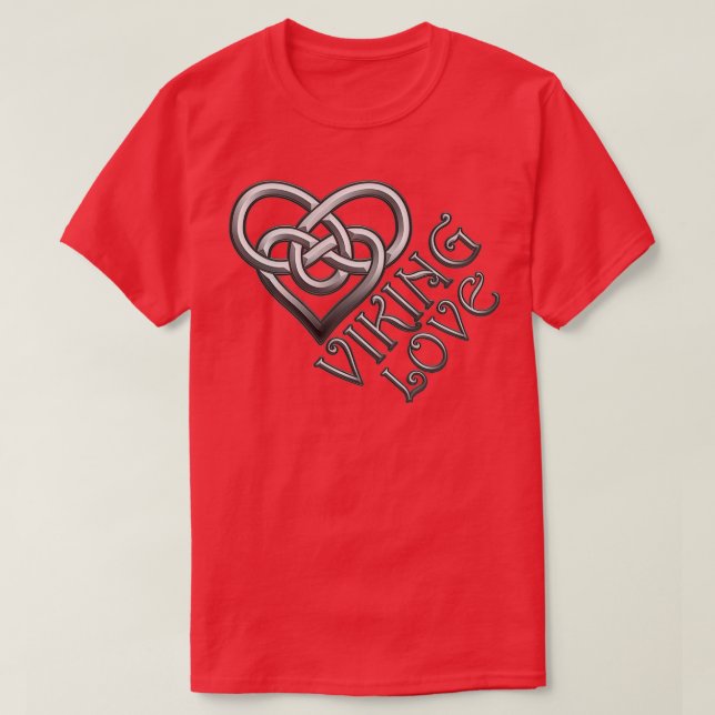 Viking Love Celtic knot heart T-Shirt (Design Front)