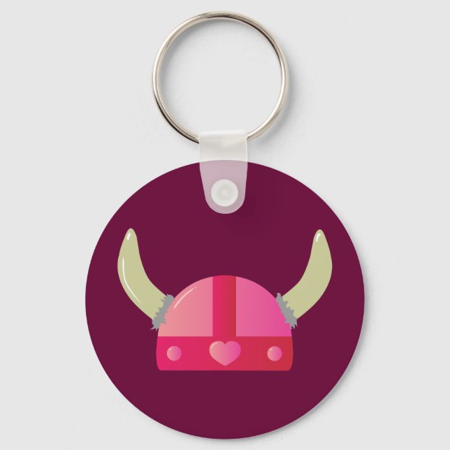 Viking Love Helmet Key Ring (Front)