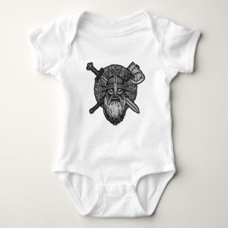 viking man germanic nordic norse runic baby bodysuit