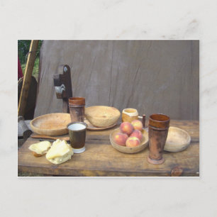 Viking Meal Postcard