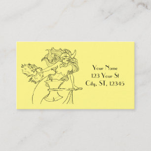 Viking Mermaid Warrior Thunder_Cove Business Card