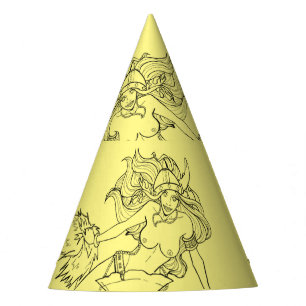 Viking Mermaid Warrior Thunder_Cove Party Hat