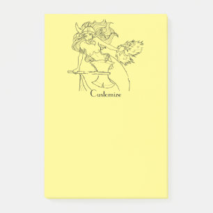 Viking Mermaid Warrior Thunder_Cove  Post-it Notes