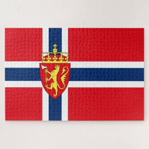 Viking Nordic Norway Norwegian flag/coat of arms Jigsaw Puzzle