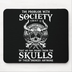 Viking Nordic Valhalla Odin Funny Society Problem Mouse Pad