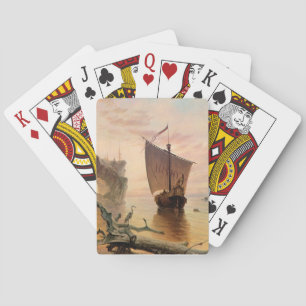 Viking Norse Ship Boat Fantasy Art Playing Cards