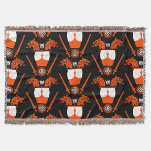 Viking Norsemen Throw Blanket