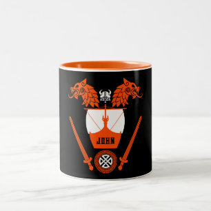 Viking Norsemen Two-Tone Coffee Mug