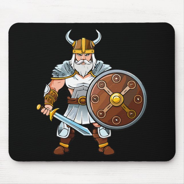 Viking or Gallic warrior Mouse Pad (Front)