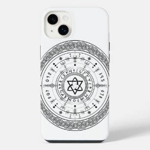 Viking Pagan Asatru Runic Compass, Vegvisir Runes iPhone 14 Plus Case
