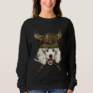 Viking Poodle Renaissance Norse Pagan Valhalla Dog Sweatshirt