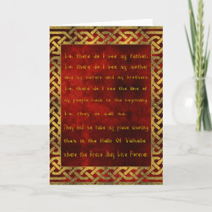 Viking Prayer Greeting Card