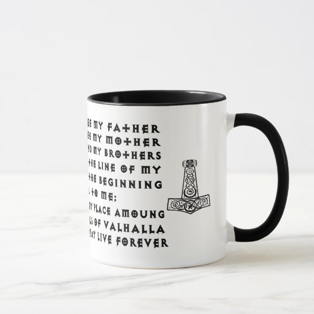 Viking Prayer Mug (Right)
