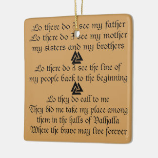 Viking Prayer Valknut  FB.com/USAPatriotGraphics © Ceramic Ornament