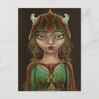 Viking princess postcard