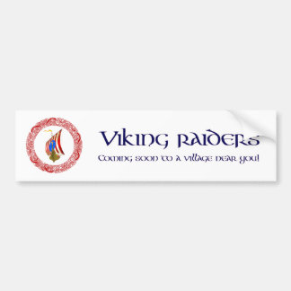 Viking raiders bumper sticker