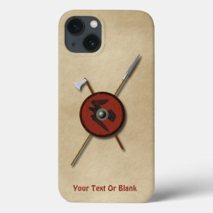 Viking Raven Shield And Weapons iPhone 13 Case