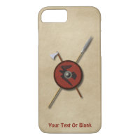 Viking Raven Shield And Weapons