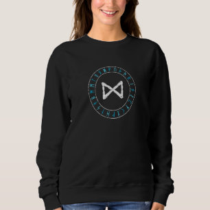 Viking Rune Dagaz Runic Circle Norse Mythology Cel Sweatshirt