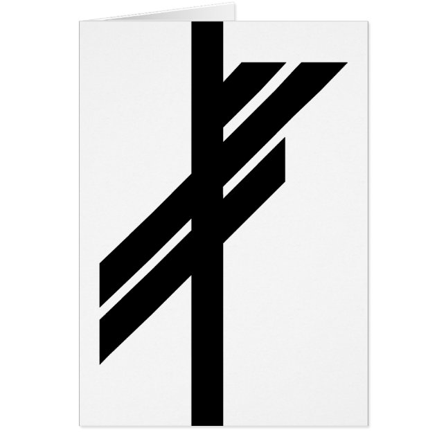 Viking Rune - Luck - black (Front)