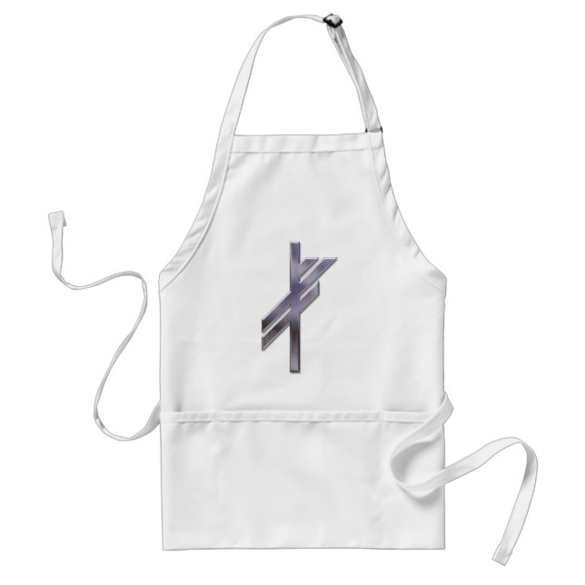 Viking Rune-luck-silver Standard Apron (Front)