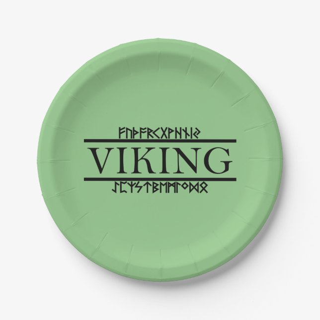 Viking Runes Paper Plates (8 Pk) (Front)