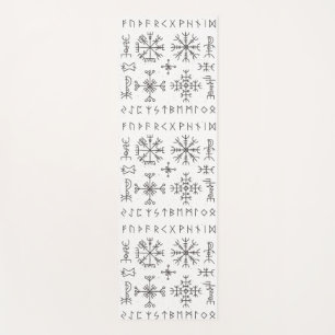 Viking Runes Yoga Mat