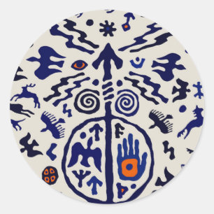 Viking Shaman Ritual Talisman Classic Round Sticker