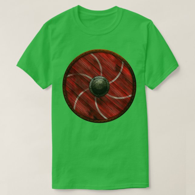 Viking Shield 6 Panel T-Shirt (Design Front)