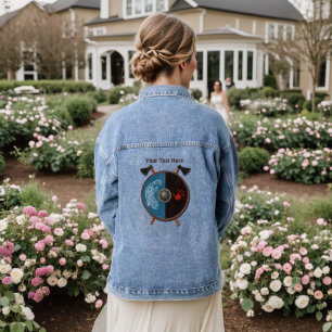 Viking Shield and Axes Denim Jacket