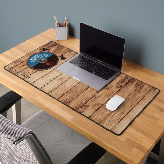 Viking Shield and Axes Desk Mat (Office 2)