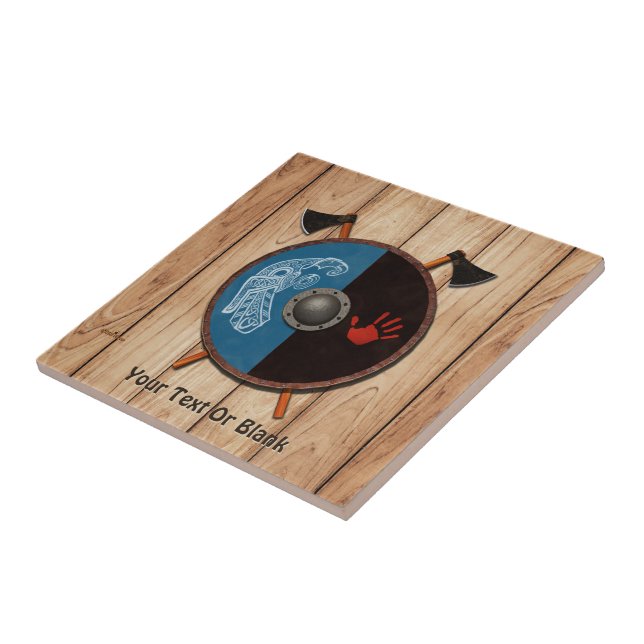 Viking Shield and Axes Tile (Side)