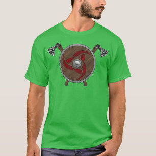 Viking Shield Axes red 1 T-Shirt