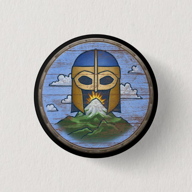 Viking Shield Button - Valhalla (Front)