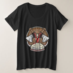 Viking Shield - Cartoon Logo Plus Size T-Shirt