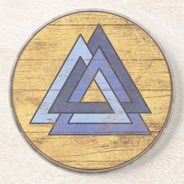 Viking Shield Coaster - Valknut (Front)