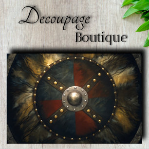 Viking Shield Decoupage Tissue Paper
