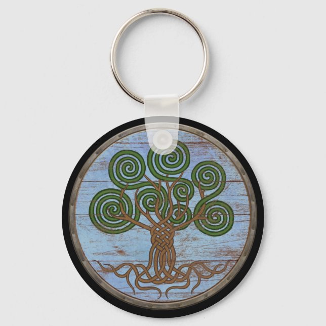 Viking Shield Keychain - Yggdrasil (Front)
