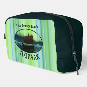 Viking Ship And Northern Lights Dopp Kit