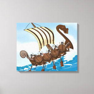 Viking Ship Canvas Print