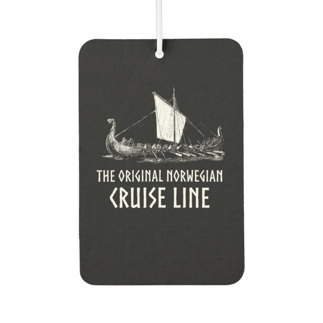 Viking Ship Cruise Line Odin And Valhalla Car Air Freshener (Front)