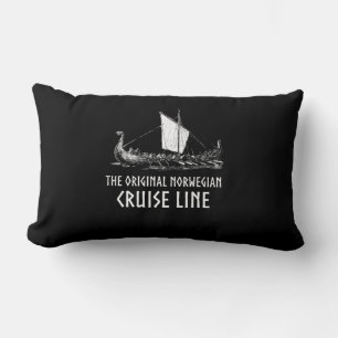 Viking Ship Cruise Line Odin And Valhalla Lumbar Cushion