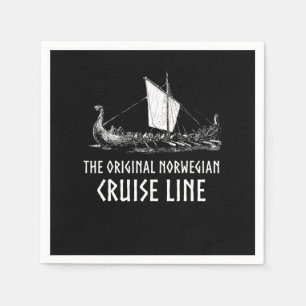 Viking Ship Cruise Line Odin And Valhalla Napkin